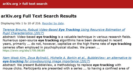 arXiv Search results